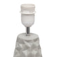 All The Rages Simple Designs Gray Sculpted Ceramic Table Lamp