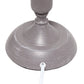 All The Rages Simple Designs Gray Wash Traditional Candlestick Table Lamp