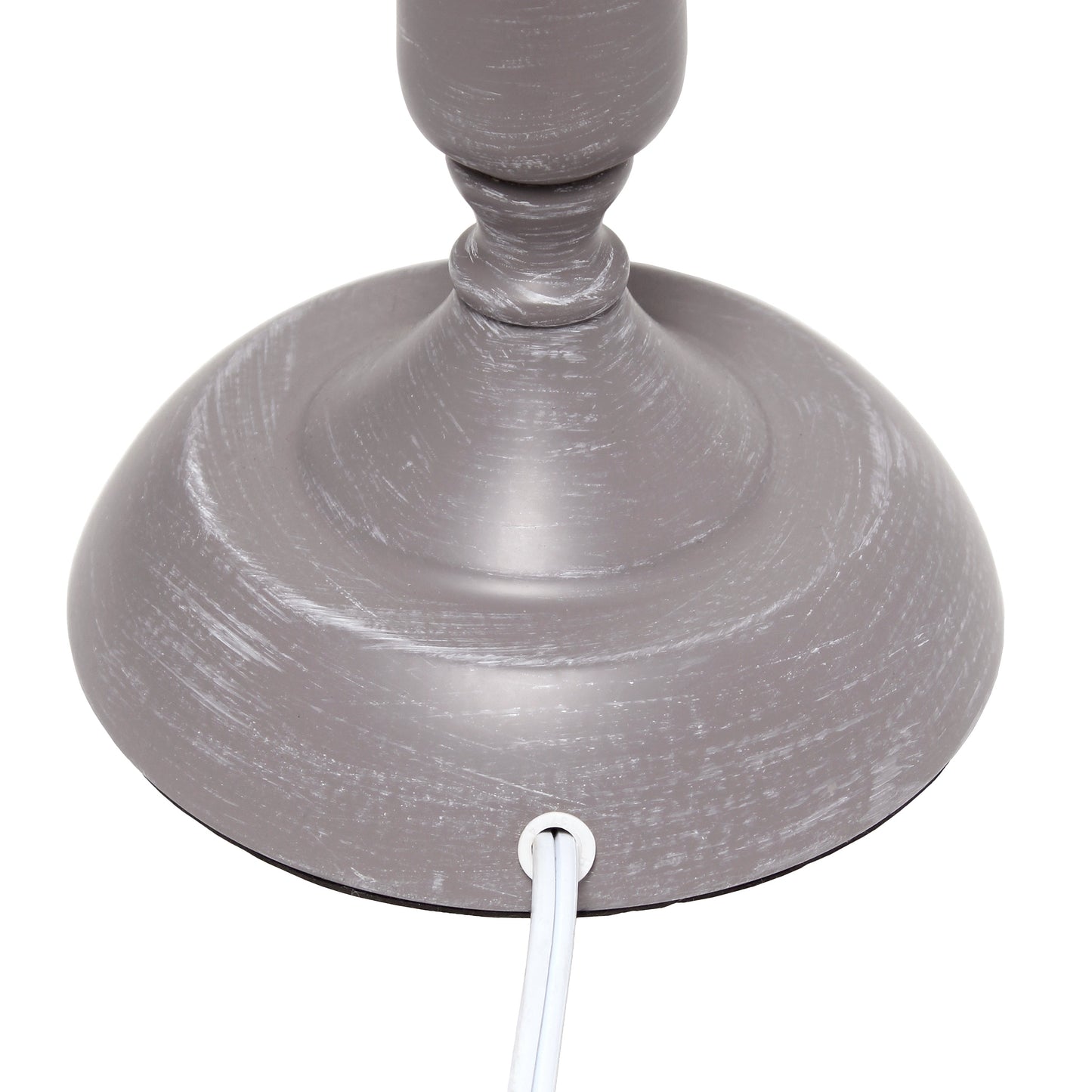 All The Rages Simple Designs Gray Wash Traditional Candlestick Table Lamp