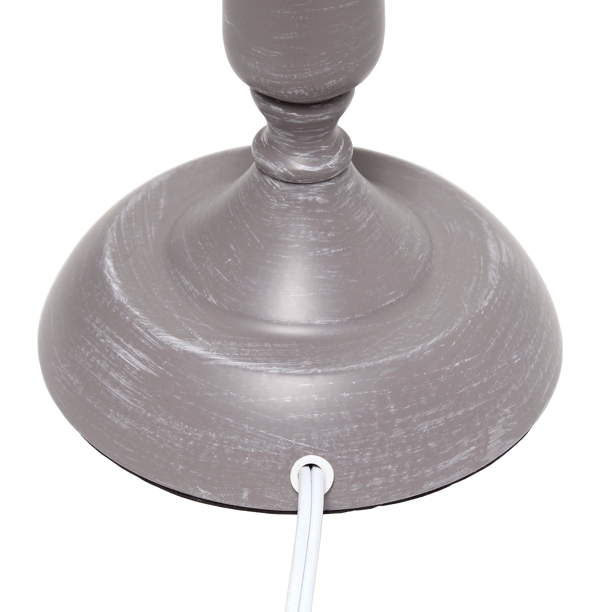 All The Rages Simple Designs Gray Wash Traditional Candlestick Table Lamp