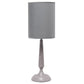 All The Rages Simple Designs Gray Wash Traditional Candlestick Table Lamp