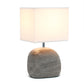 All The Rages Simple Designs Grayish Brown Bedrock Ceramic Table Lamp