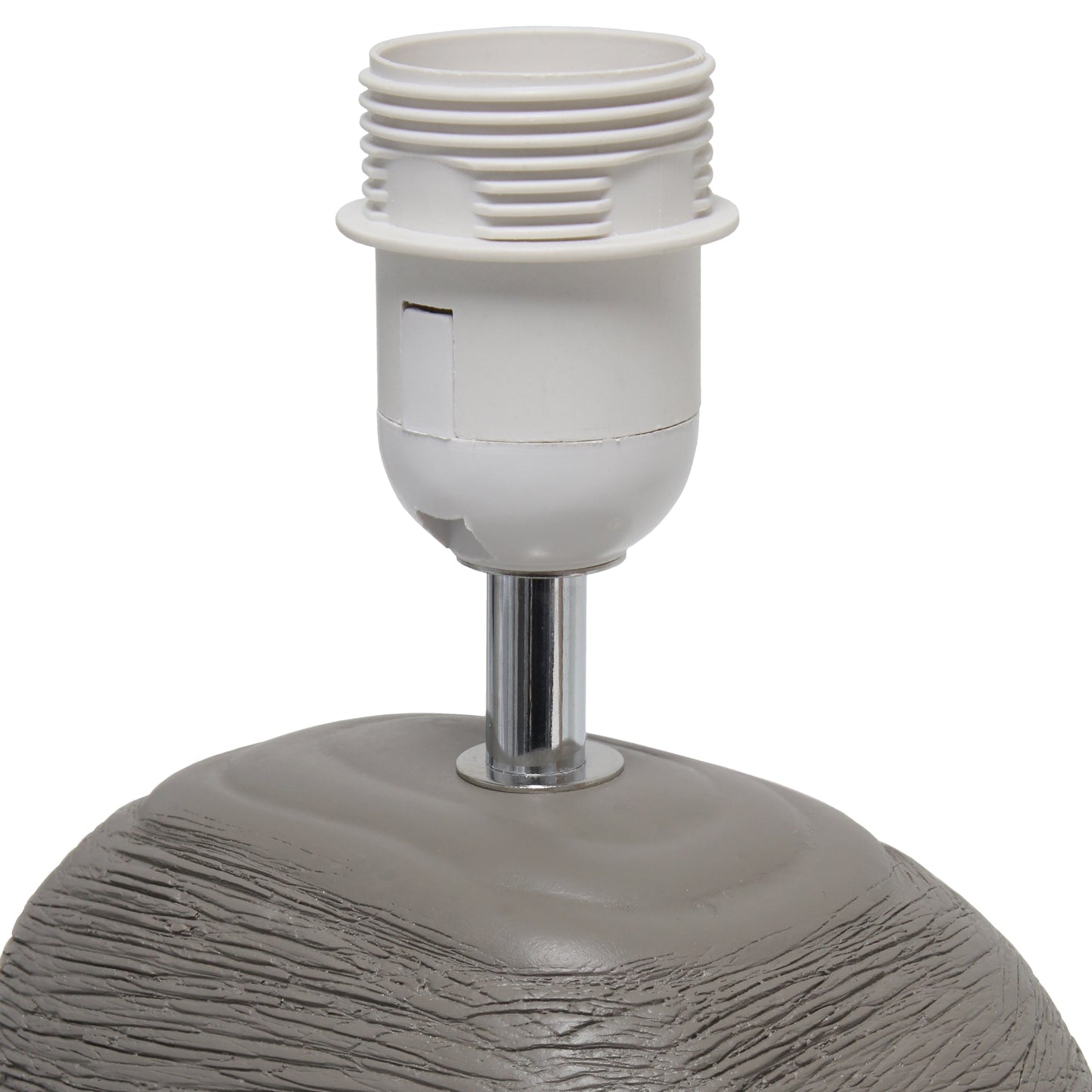 All The Rages Simple Designs Grayish Brown Bedrock Ceramic Table Lamp