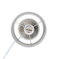 All The Rages Simple Designs Hammered Silver Drip Mini Table Lamp With White Shade