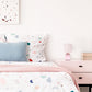 All The Rages Simple Designs Light Pink 10" Ceramic Table Lamp With Matching Fabric Shade