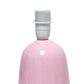 All The Rages Simple Designs Light Pink 10" Ceramic Table Lamp With Matching Fabric Shade