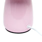 All The Rages Simple Designs Light Pink 10" Ceramic Table Lamp With Matching Fabric Shade