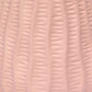 All The Rages Simple Designs Light Pink 11" Ceramic Texture Pastel Table Lamp With Matching Fabric Shade