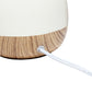 All The Rages Simple Designs Light Wood & Off-White Petite Mid Century Table Lamp