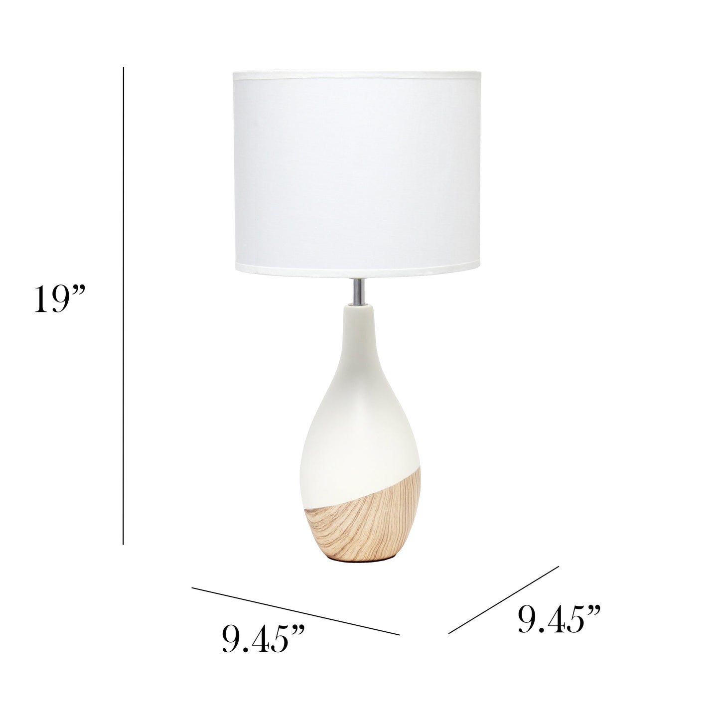 All The Rages Simple Designs Light Wood Strikers Basic Table Lamp
