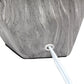 All The Rages Simple Designs Marbled Round Prism Mini Table Lamp With Matching Fabric Shade