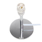 All The Rages Simple Designs Mini Chrome Table Lamp With Gray Angled Fabric Shade