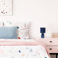All The Rages Simple Designs Navy 10" Ceramic Table Lamp With Matching Fabric Shade
