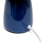 All The Rages Simple Designs Navy 10" Ceramic Table Lamp With Matching Fabric Shade