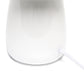 All The Rages Simple Designs Off White 10" Ceramic Table Lamp With Matching Fabric Shade