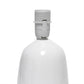 All The Rages Simple Designs Off White 10" Ceramic Table Lamp With Matching Fabric Shade