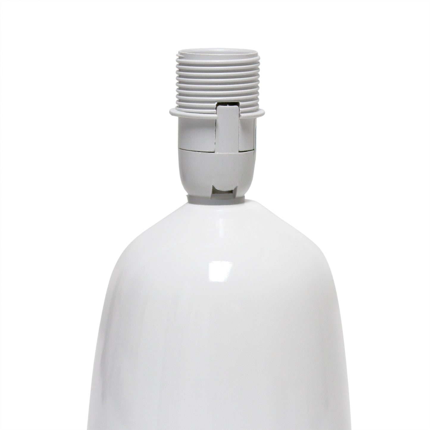 All The Rages Simple Designs Off White 10" Ceramic Table Lamp With Matching Fabric Shade