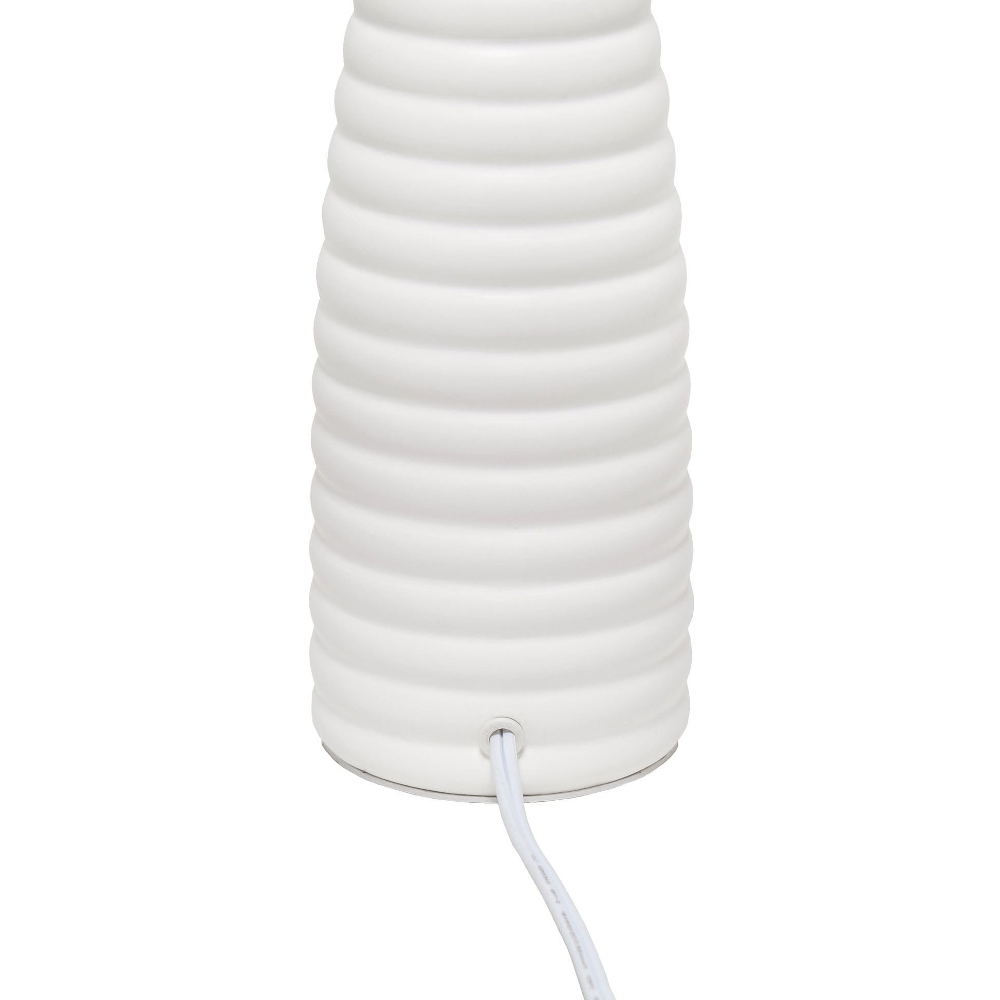 All The Rages Simple Designs Off White Alsace Bottle Table Lamp