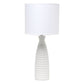 All The Rages Simple Designs Off White Alsace Bottle Table Lamp