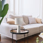 All The Rages Simple Designs Off-White Ceramic Hourglass Table Lamp