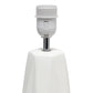 All The Rages Simple Designs Off-White Ceramic Prism Table Lamp