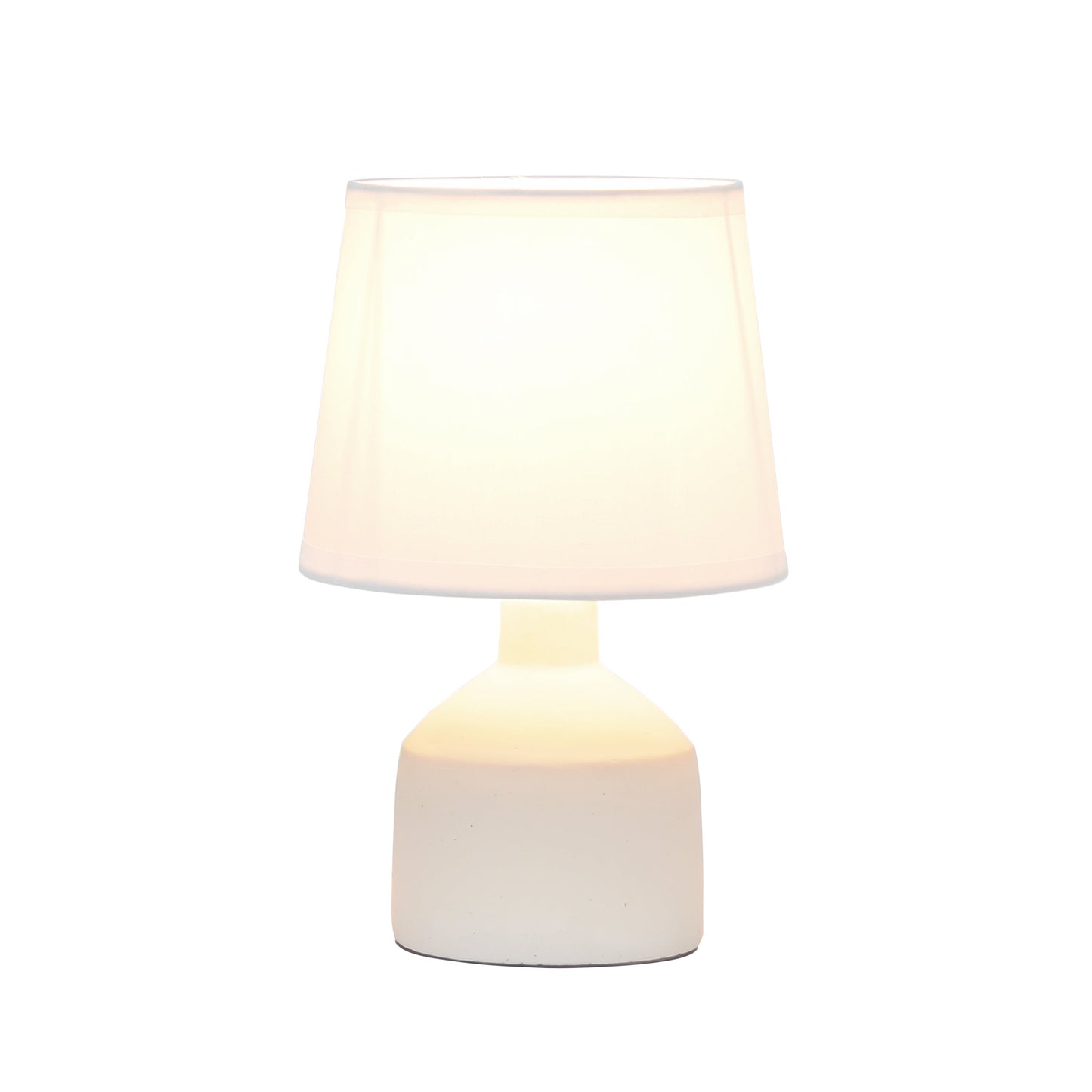 All The Rages Simple Designs Off-White Mini Bocksbeutal Concrete Table Lamp