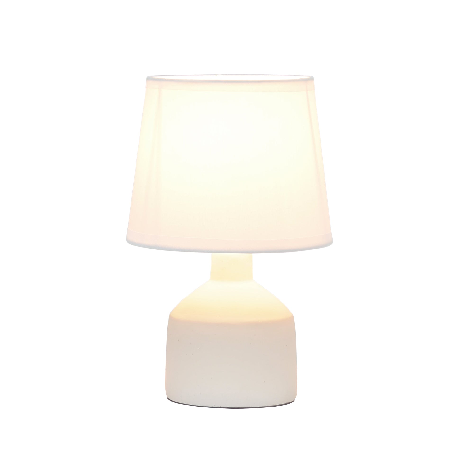 All The Rages Simple Designs Off-White Mini Bocksbeutal Concrete Table Lamp