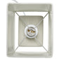 All The Rages Simple Designs Off-White Petite Faux Stone Table Lamp With White Fabric Shade