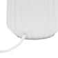 All The Rages Simple Designs Off White Pleated Base Table Lamp