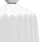 All The Rages Simple Designs Off White Pleated Base Table Lamp