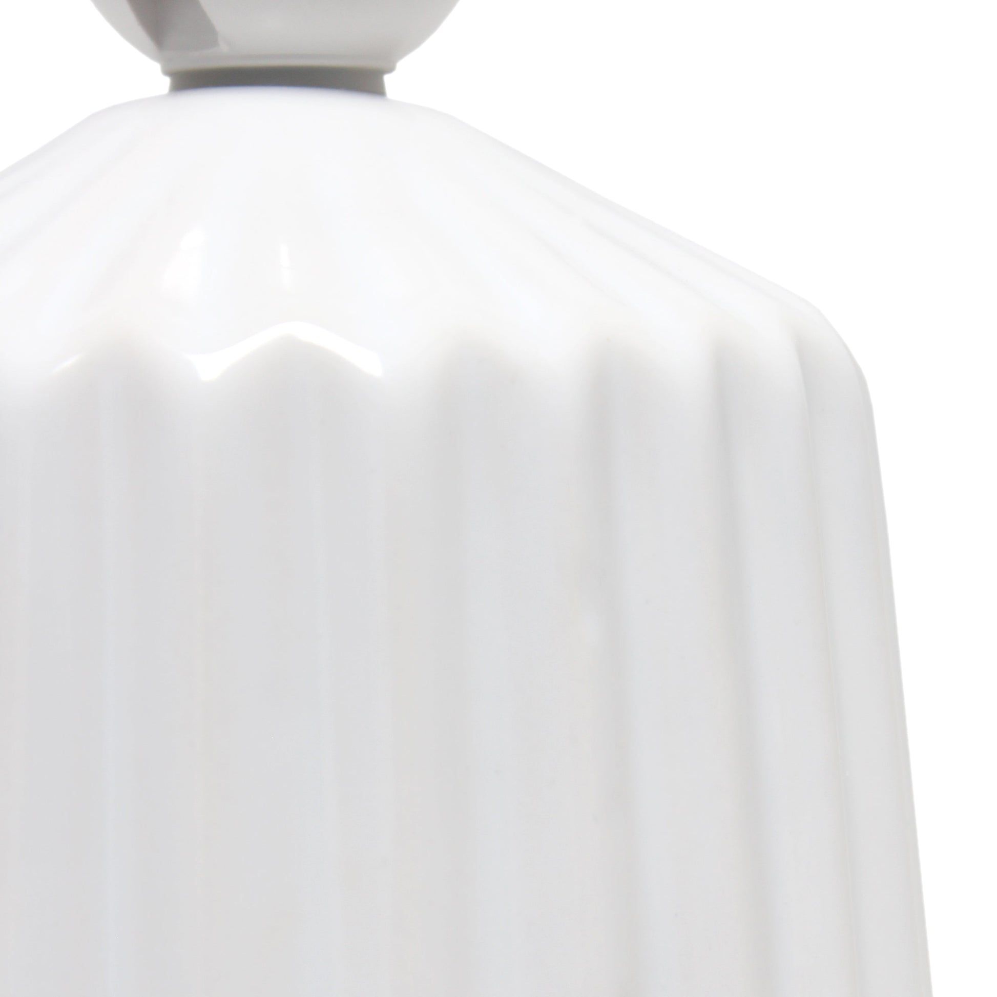 All The Rages Simple Designs Off White Pleated Base Table Lamp