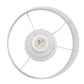 All The Rages Simple Designs Off White Pleated Base Table Lamp