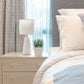 All The Rages Simple Designs Off-White Sculpted Ceramic Table Lamp