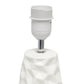 All The Rages Simple Designs Off-White Sculpted Ceramic Table Lamp