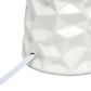 All The Rages Simple Designs Off-White Sculpted Ceramic Table Lamp