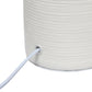 All The Rages Simple Designs Off-White Textured Linear Ceramic Table Lamp