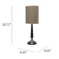 All The Rages Simple Designs Oil Rubbed Bronze Traditional Candlestick Table Lamp