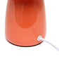 All The Rages Simple Designs Orange 10" Ceramic Table Lamp With Matching Fabric Shade