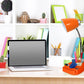 All The Rages Simple Designs Orange Semi-Flexible Desk Lamp With iPad Tablet Stand Book Holder & USB Charging Outlet