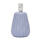 All The Rages Simple Designs Periwinkle 11" Ceramic Texture Pastel Table Lamp With Matching Fabric Shade