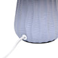 All The Rages Simple Designs Periwinkle 11" Ceramic Texture Pastel Table Lamp With Matching Fabric Shade