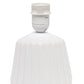 All The Rages Simple Designs Petite Off White Pleated Base Table Lamp