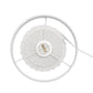 All The Rages Simple Designs Petite Off White Pleated Base Table Lamp
