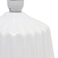 All The Rages Simple Designs Petite Off White Pleated Base Table Lamp