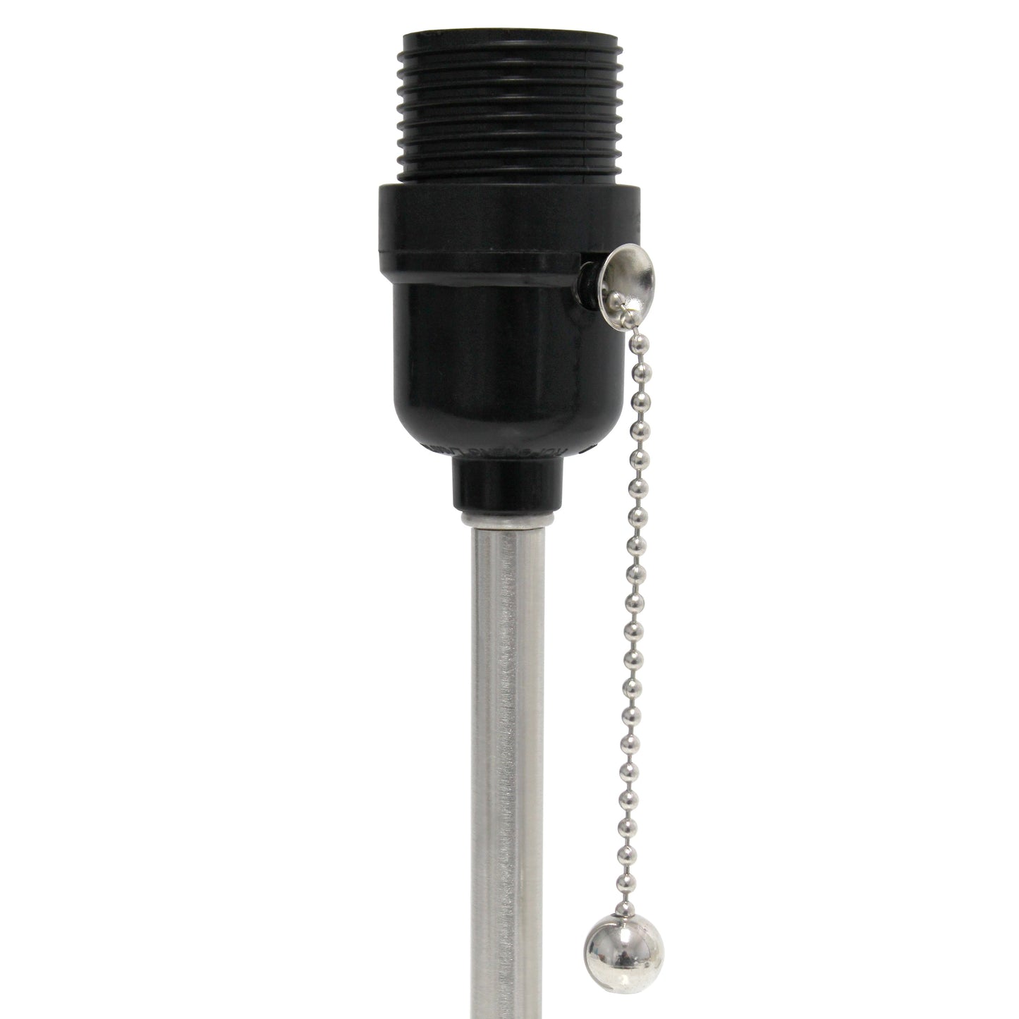 All The Rages Simple Designs Petite White Stick Lamp With USB Charging Port & Gray Fabric Shade
