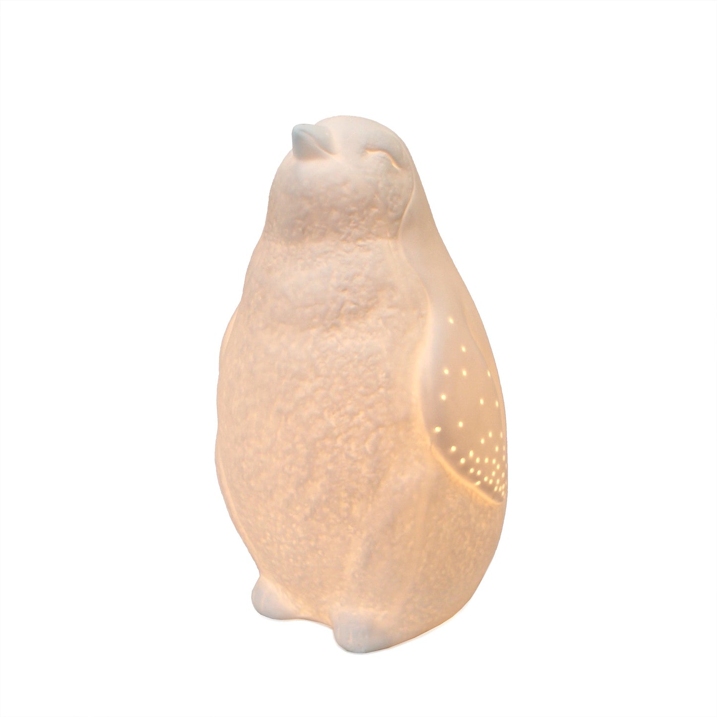 All The Rages Simple Designs Porcelain Arctic Penguin Shaped Table Lamp