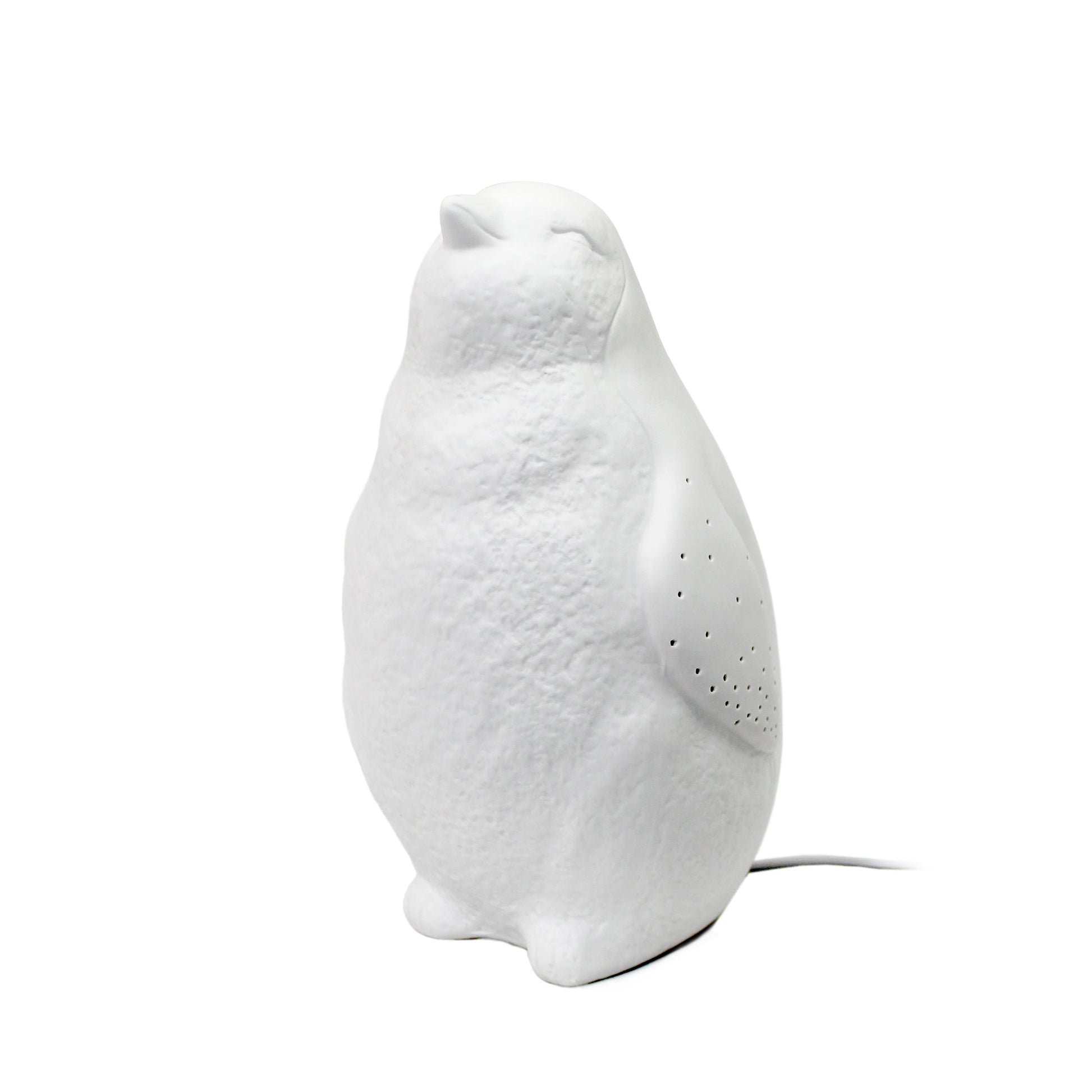 All The Rages Simple Designs Porcelain Arctic Penguin Shaped Table Lamp