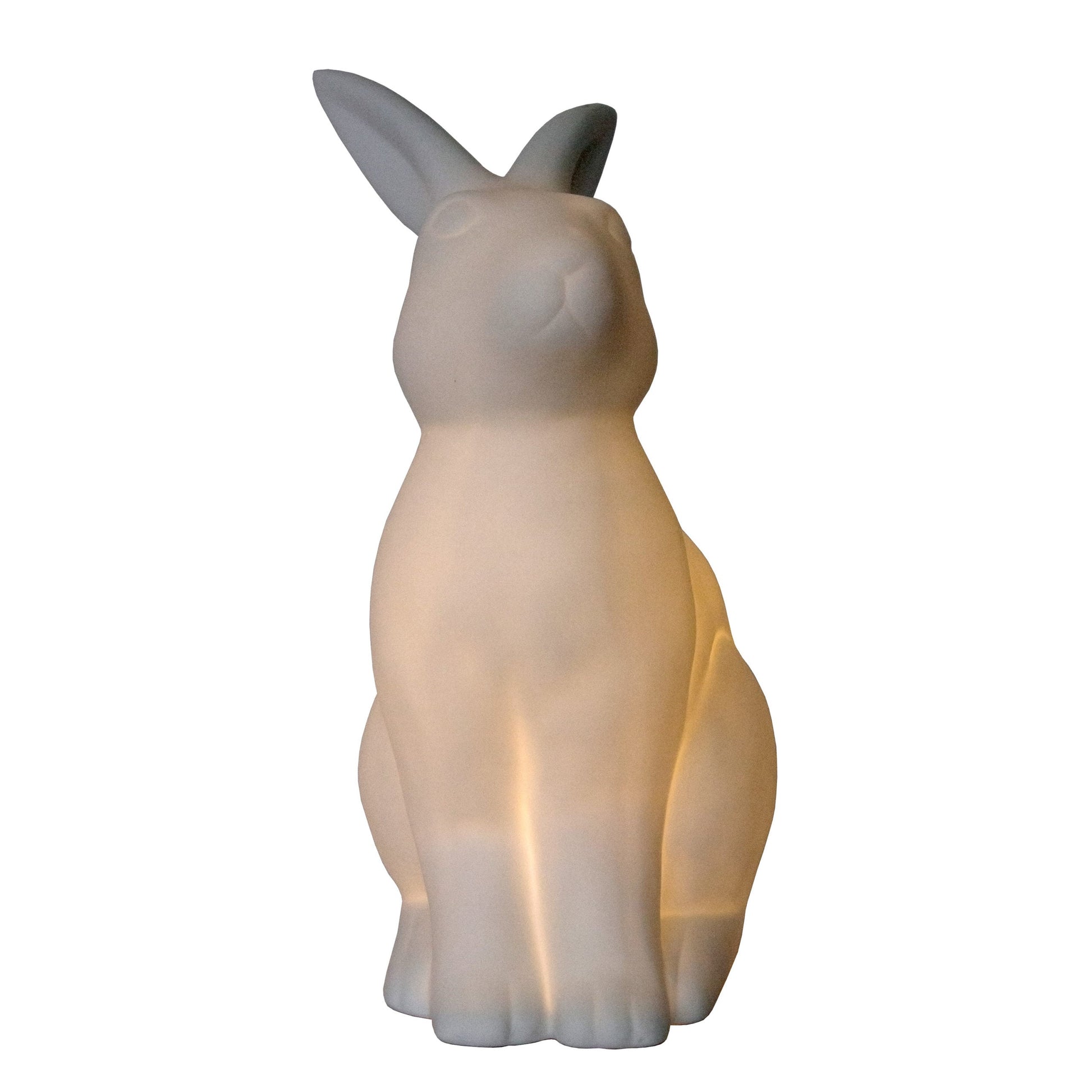 All The Rages Simple Designs Porcelain Bunny Rabbit Shaped Animal Light Table Lamp