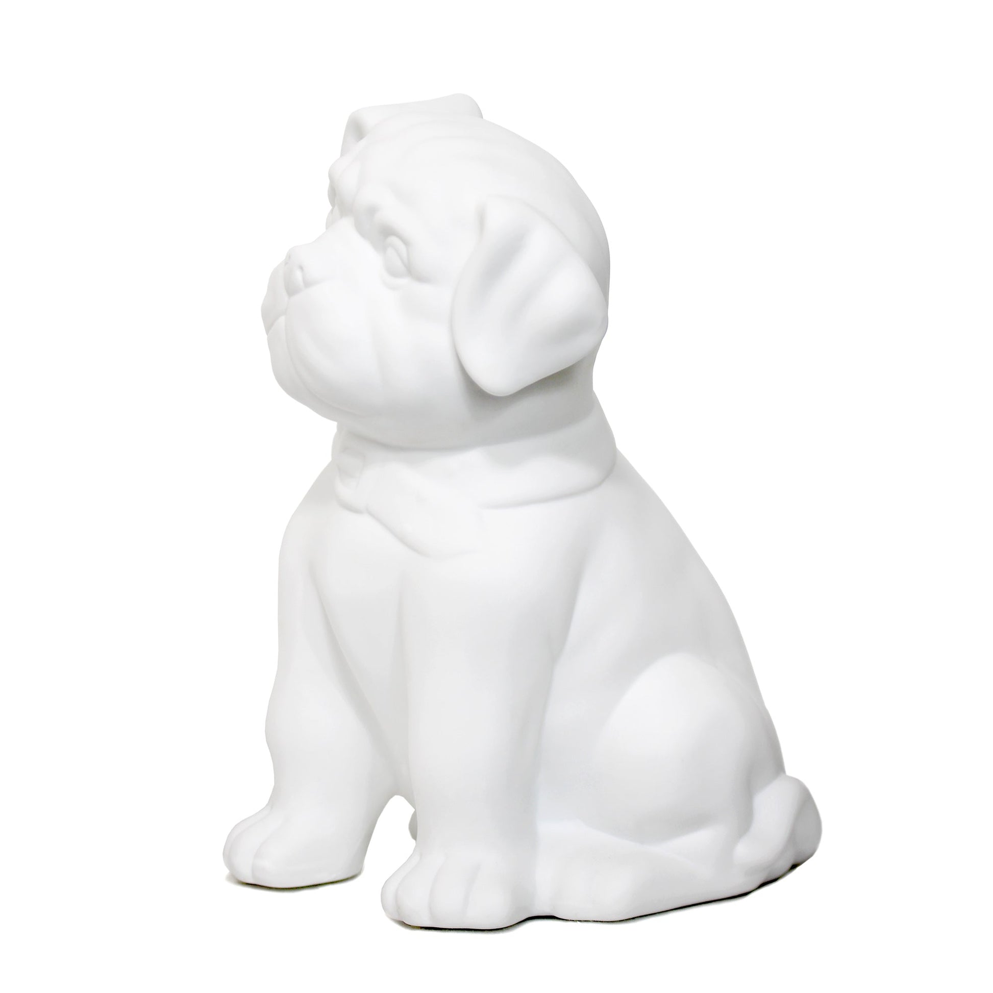 All The Rages Simple Designs Porcelain Puppy Dog Shaped Table Lamp
