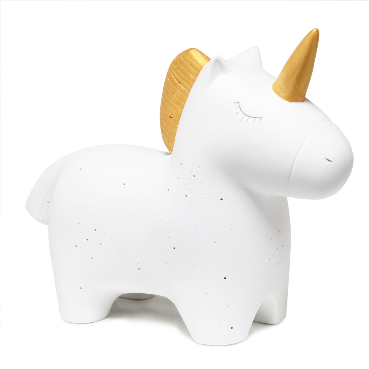 All The Rages Simple Designs Porcelain Unicorn Shaped Table Lamp